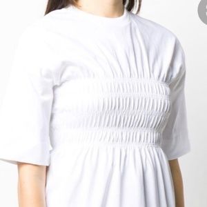 GANNI SMOCKED T SHIRT